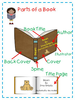 Parts of a Book Anchor Chart