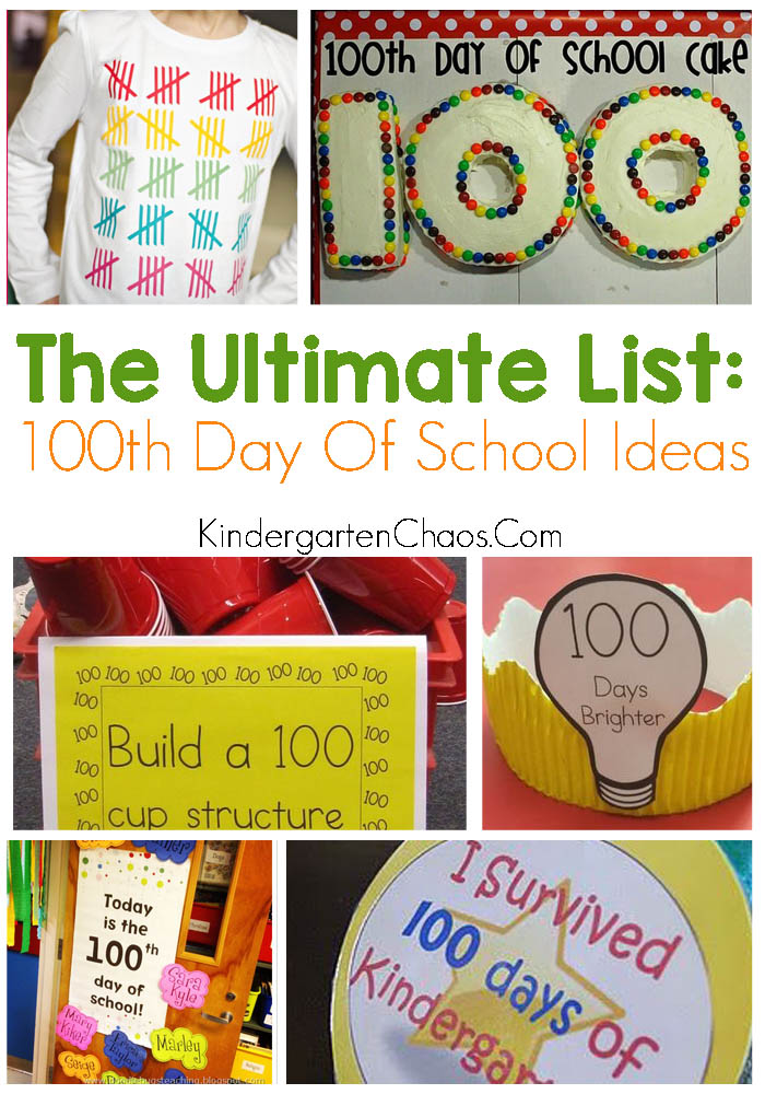 The Ultimate List Of Ideas For Celebrating 100 Days Of School