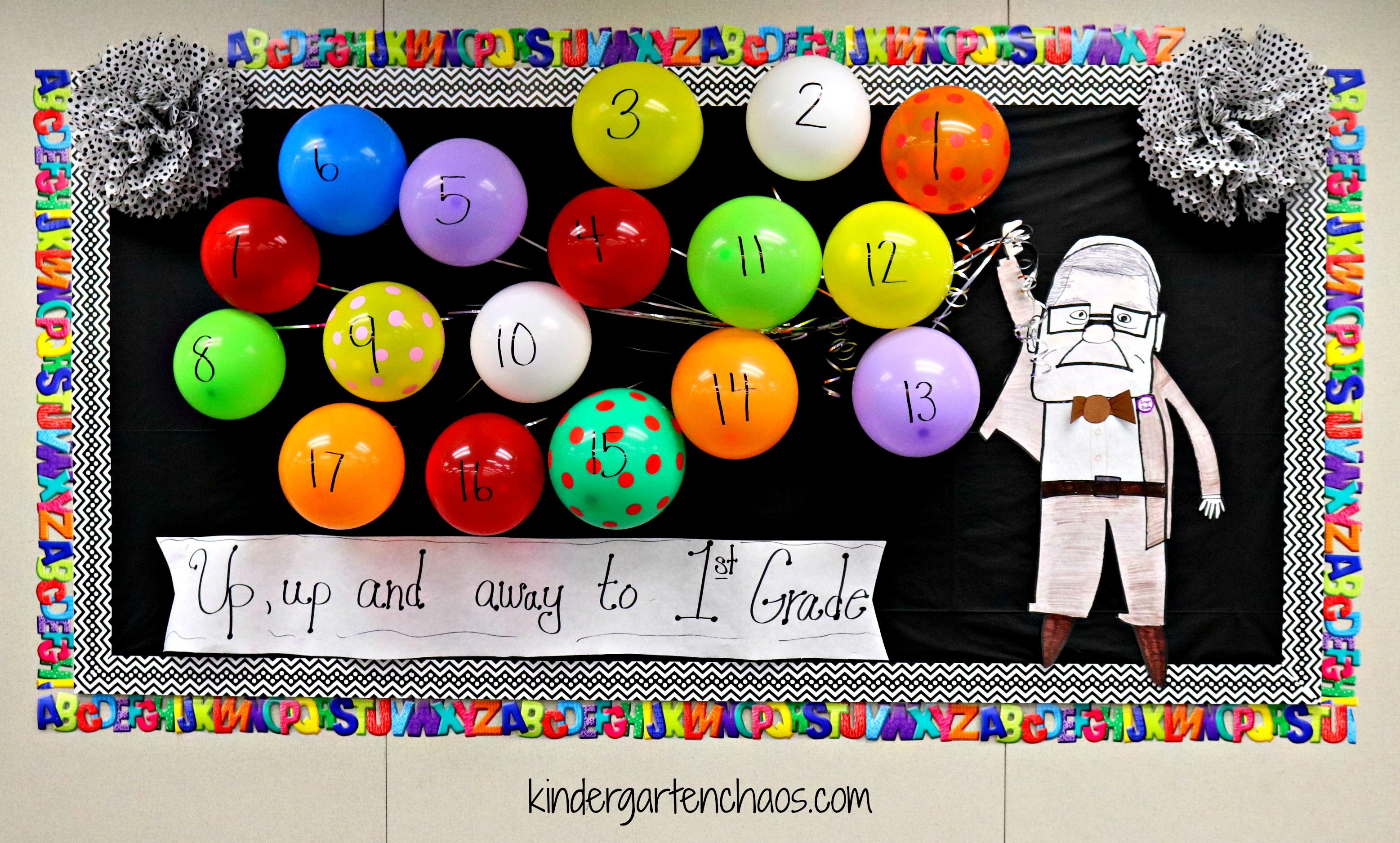 ! End of the Year Countdown Bulletin Board from the movie UP- kindergartenchaos.com