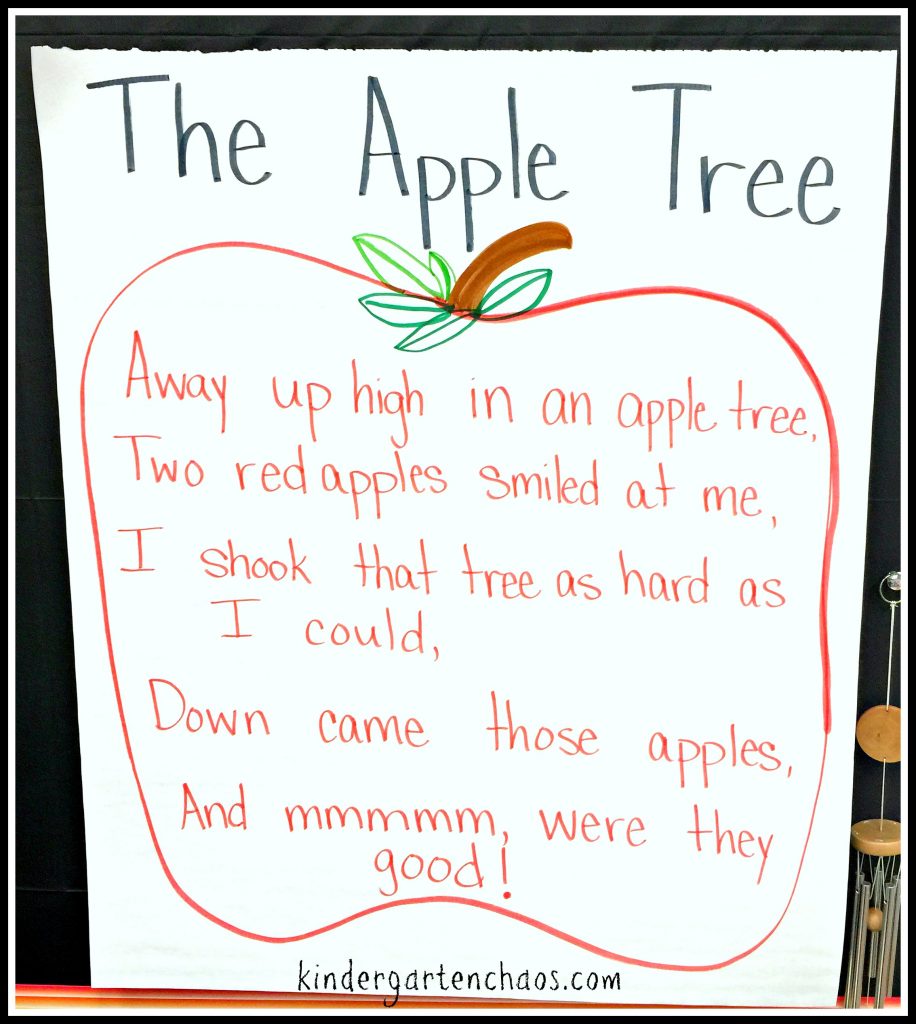 Apple Tree Pocket Chart