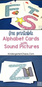 {Free Printable} Alphabet Cards With Pictures Sounds: Help Children With Letter Sounds and Recognition