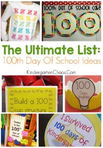 The Ultimate List of 100th Day Ideas: Printables, Math, Language, Crafts, Outfits, and more!