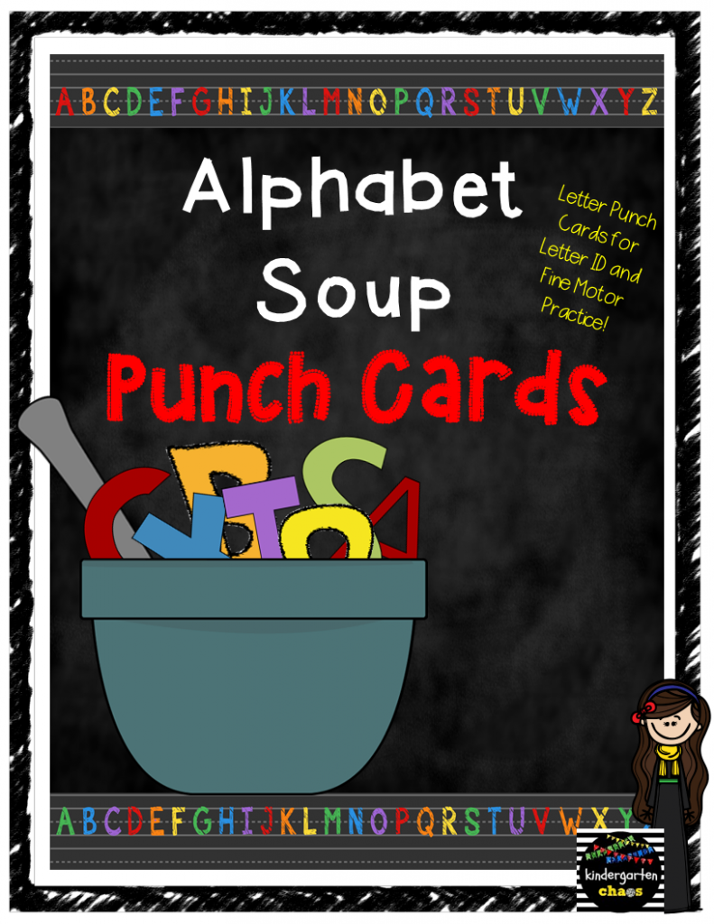 Printable Alphabet Soup Letter Punch Cards