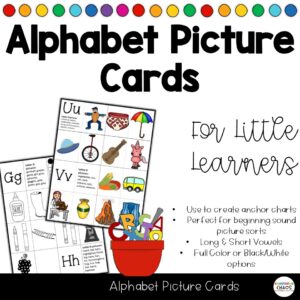 Alphabet Letter Picture Cards for Anchor Charts & Sorting - Alphabet Soup