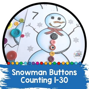 Count & Match Snowman Buttons