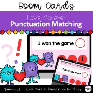 Punctuation Mark Love Monster Boom™ Deck Task Cards