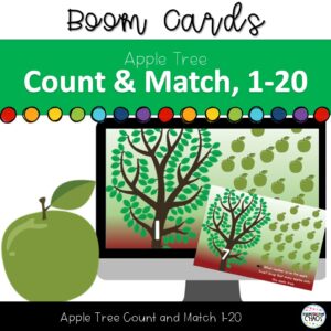 Digital Counting Mats Apples Count & Match 1-20 Boom Card™