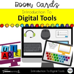 Intro to Using Digital Learning Computer Tools Boom Cards™ for Kindergarten