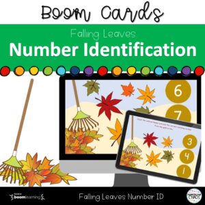 Fall Leaves Count & Match Numbers 1-10 Boom Cards™ Digital Learning