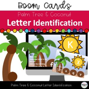 Chicka Chicka Boom Boom Letter ID Upper & Lowercase Match Boom Cards™ Digital