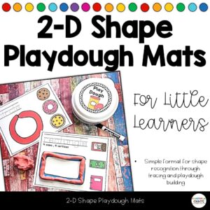 2D Shape Playdough Mats - Fine Motor Practice - Play-Doh