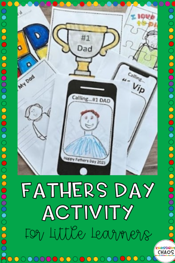 Fathers Day Activity - Kindergarten Chaos