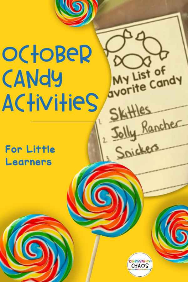 October Candy Activities For Little Learners Kindergarten Chaos