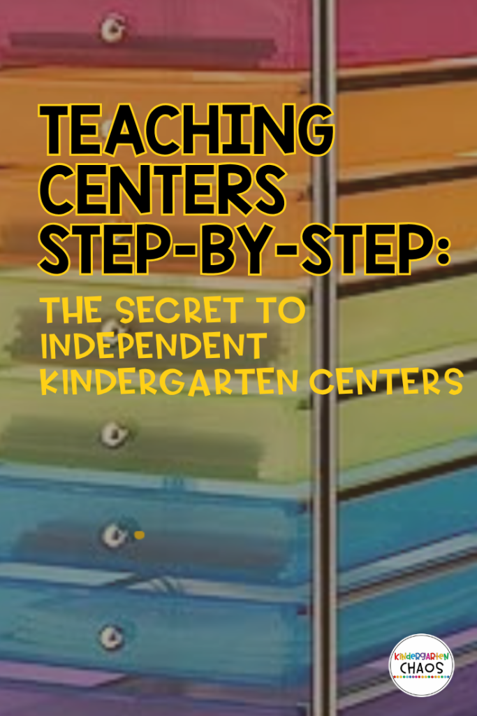 Teaching Centers Step-by-Step in a Kindergarten Classroom