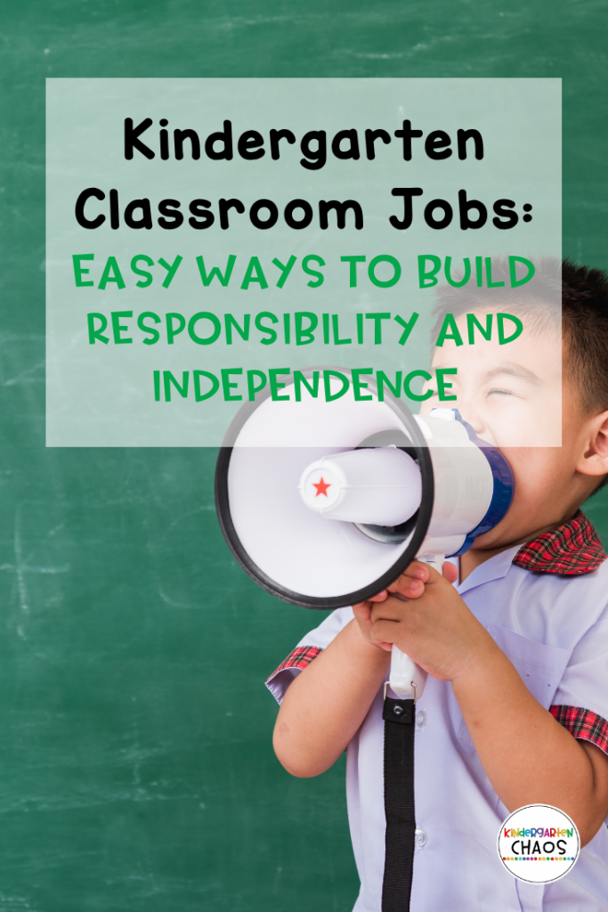 Kindergarten Classroom Jobs
