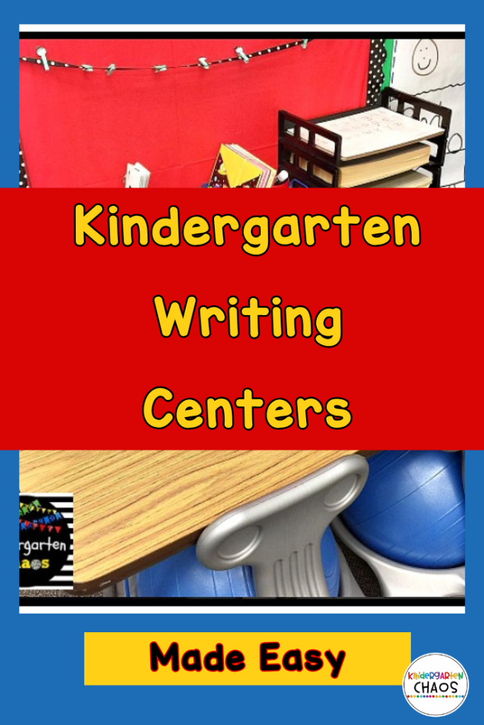 Kindergarten Writing Center