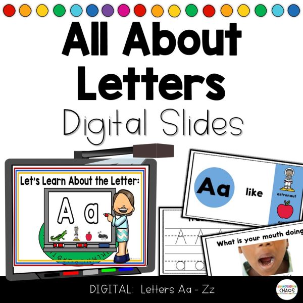 All About Letters Digital Slides | Alphabet Letter & Sounds | Science of Reading