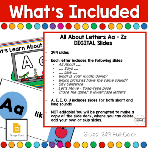 All About Letters Digital Slides | Alphabet Letter & Sounds | Science of Reading - Image 2