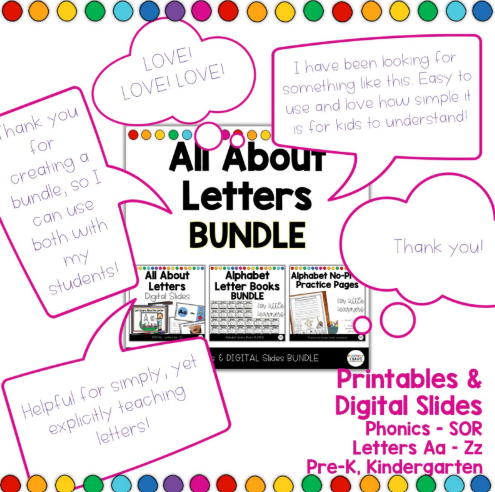 All About Letters Bundle | Alphabet | Printable Worksheets + Digital Slides |SOR - Image 6